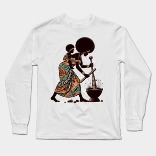 Afrocentric Mother And Baby Long Sleeve T-Shirt